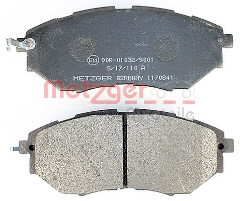 METZGER 1170841 Bremsbelagsatz, Scheibenbremse